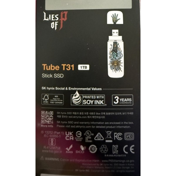 미개봉 한정판 SK하이닉스 네오위즈 콜라보 1TB SSD USB 판매합니다.